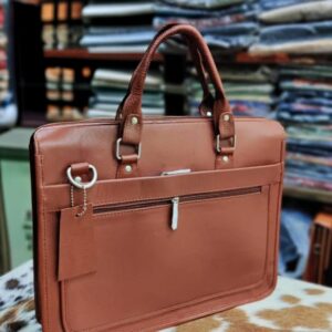 brown leather laptop bag